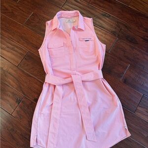 Vineyard Vines Pink Seersucker Coverup